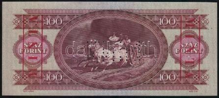 1968. 100Ft "MINTA" perforációval és felülnyomással "B 000" sorozatszámmal T:I