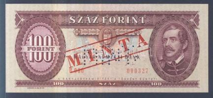1992. 100Ft "MINTA" perforációval és felülnyomással "B 000" sorozatszámmal T:I