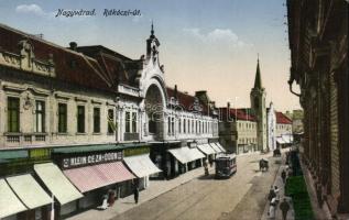 Nagyvárad Rákóczi street with the shops of the Klein brothers and Róza Újhelyi