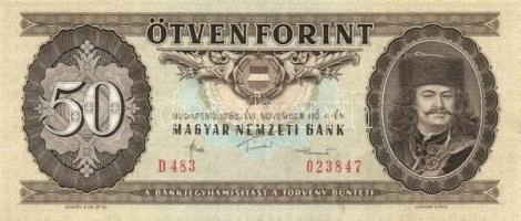 1986. 50Ft (6x) T:I többnyire,II