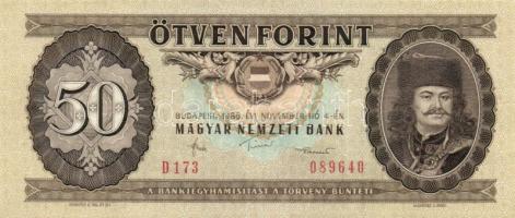 1986. 50Ft (6x) T:I többnyire,II