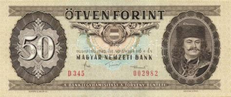 1986. 50Ft (6x) T:I többnyire,II