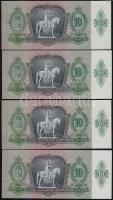 1936. 10P (4x) egymásutáni sorszámmal T:I,I-