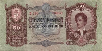 1932. 50P (2x) egymásutáni sorszámmal T:I
