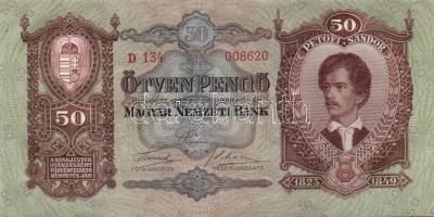 1932. 50P (2x) egymásutáni sorszámmal T:I,I-