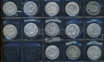 Ausztria 1892-1904. 1K Ag (13x) mind különböző évszámmal T:2,3