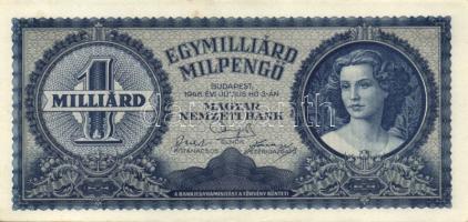 1946. 1.000.000.000MP (3x) klf színárnyalati változatok! T:I