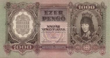 1943. 1000P (5x) egymás utáni sorszámmal T:I