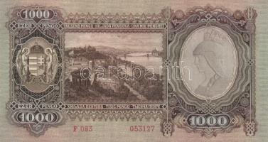 1943. 1000P (5x) egymás utáni sorszámmal T:I