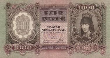 1943. 1000P (5x) egymás utáni sorszámmal T:I
