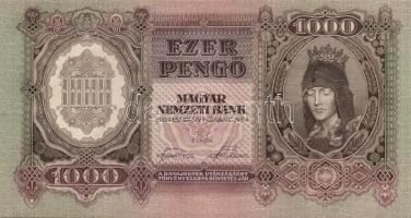 1943. 1000P (5x) egymás utáni sorszámmal T:I