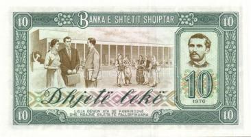 Albánia 1976. 1L, 3L, 5L, 10L, 25L, 50L, 100L sor 6 klf db mindegyik "SPECIMEN" lyukasztás...