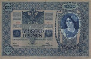 1902. 1000K függőleges "Deutschösterreich" fny-al T:II+