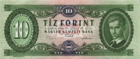 1969. 10Ft (2x) egymásutáni sorszámmal! T:I