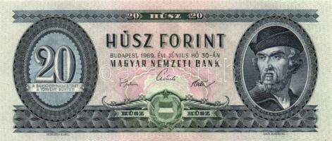1969. 20Ft (2x) egymásutáni sorszámmal! T:I