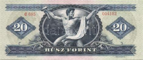 1969. 20Ft (2x) egymásutáni sorszámmal! T:I