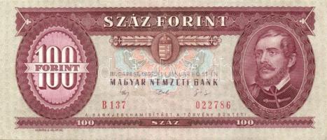 1962-1993. 100Ft (6x) mind különböző évszámmal T:II,II-