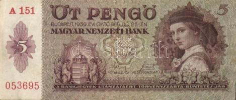 1939. 5P (25x) T:III,III-