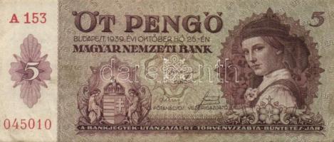 1939. 5P (25x) T:III,III-