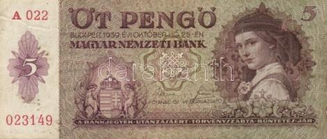 1939. 5P (25x) T:III,III-