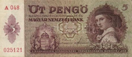 1939. 5P (25x) T:III,III-