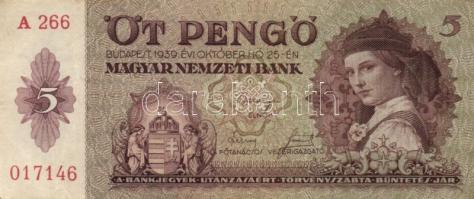 1939. 5P (25x) T:III,III-