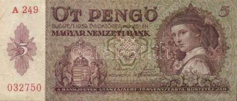 1939. 5P (25x) T:III,III-