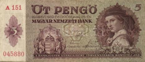 1939. 5P (25x) T:III,III-