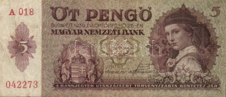 1939. 5P (25x) T:III,III-