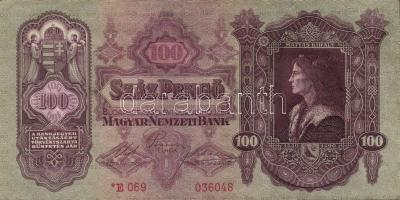 1930. 100P "*E" (10x) T:II,III (sok hajtatlan)