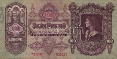 1930. 100P "*E" (10x) T:II,III (sok hajtatlan)