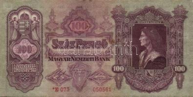 1930. 100P "*E" (10x) T:II,III (sok hajtatlan)