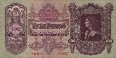 1930. 100P "*E" (10x) T:II,III (sok hajtatlan)