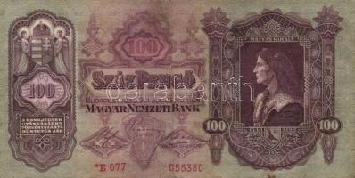 1930. 100P "*E" (10x) T:II,III (sok hajtatlan)