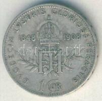 Ausztria 1908. 1K Ag "Jubileum" T:3