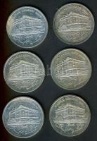 1992. 200Ft Ag "MNB" (6x) T:1-,2+,2