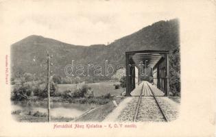 Abos Kisladna railway line Hernád bridge