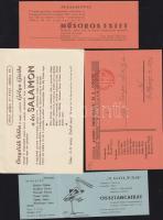 cca 1940-1948 39 db meghívó főleg kispesti bálokra