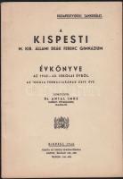 1941-1943 A kispesti Deák Ferenc gimnázium 2 db évkönyve tablóval