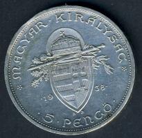 1938. 5P "Szent István" Ag T:2- ph