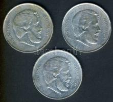 1947. 5Ft Ag (3x) "Kossuth" T:3,3+ ph.