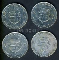 1947. 5Ft Ag (2x) "Kossuth" T:2-,3+ ph