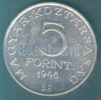 1948. 5Ft Ag "Petőfi" T:2-/3+