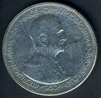 1930. 5P Ag "Horthy jobbra" T:3 ph.