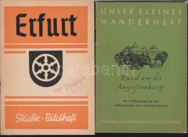 cca 1920-1950 5 db utazási prospektus, benne Tátra