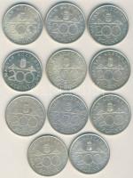 1993-94. 200Ft Ag "Deák és MNB" (10x) T:2,3