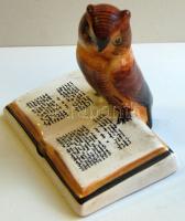 Karámia bagoly könyvön