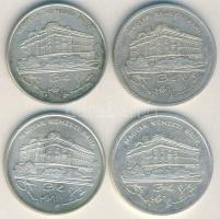 1992-93. 200Ft Ag "MNB" (4x) T:2,2-