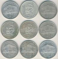 1992-94. 200Ft Ag "Deák + MNB" (9x) T:2+,2,3