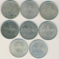 1993-94. 200Ft Ag "Deák + MNB" (8x) T:2+,2,2-